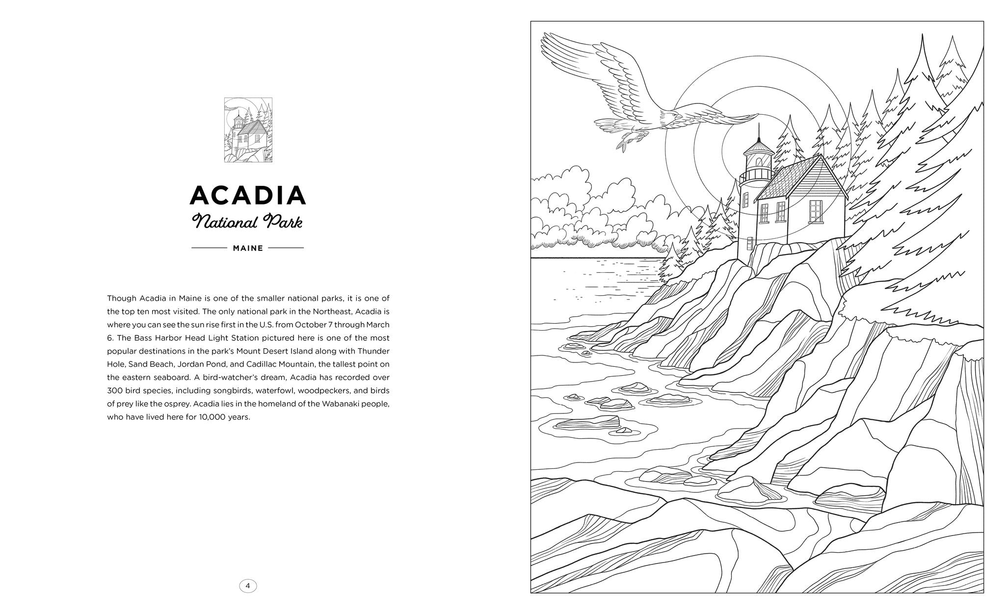 Cover image for National Parks Coloring Book ISBN 9781684621217